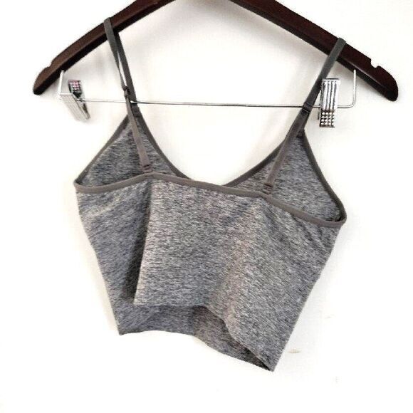 Laura Ashley Women M Gray Athletic Support Running Exercise Training Sports Bra - Picture 3 of 3
